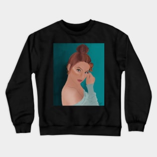 Aoife - Digital Oil Painting Crewneck Sweatshirt